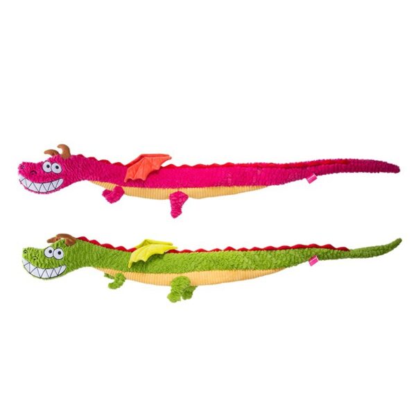 Crinkle Paper Dragon | Tug & Plush Dog Toy