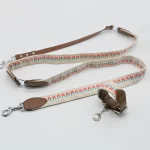 Woven Dog Collar & Leash Set - Dusty Pink