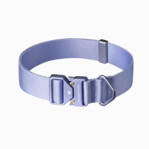 This chic blue dog collar stands out with its vibrant, cool-toned shade and durable construction. Designed for both style and practicality, it features an easy-to-use buckle and a strong D-ring for leash attachment. Ideal for dogs with an adventurous spirit, this collar ensures both comfort and safety.