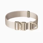 Ultra-Light Quick-Release Alloy Buckle Dog Collar | Sand Beige