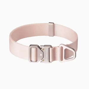 This elegant pink dog collar is the perfect accessory for pets who prefer a softer, more refined look. Crafted with premium materials, it offers comfort, durability, and a timeless design. The secure buckle and D-ring ensure safety, while the pastel pink hue adds a charming touch to your dog's wardrobe.