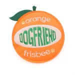 Crinkle & Squeaky Orange Dog Toy